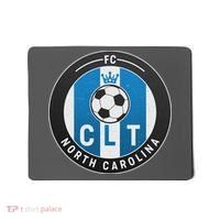 Distressed Charlotte North Carolina CLT Soccer Jersey Mousepad thumb 0