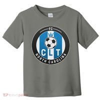 Distressed Charlotte North Carolina CLT Soccer Jersey Toddler T-Shirt thumb 0