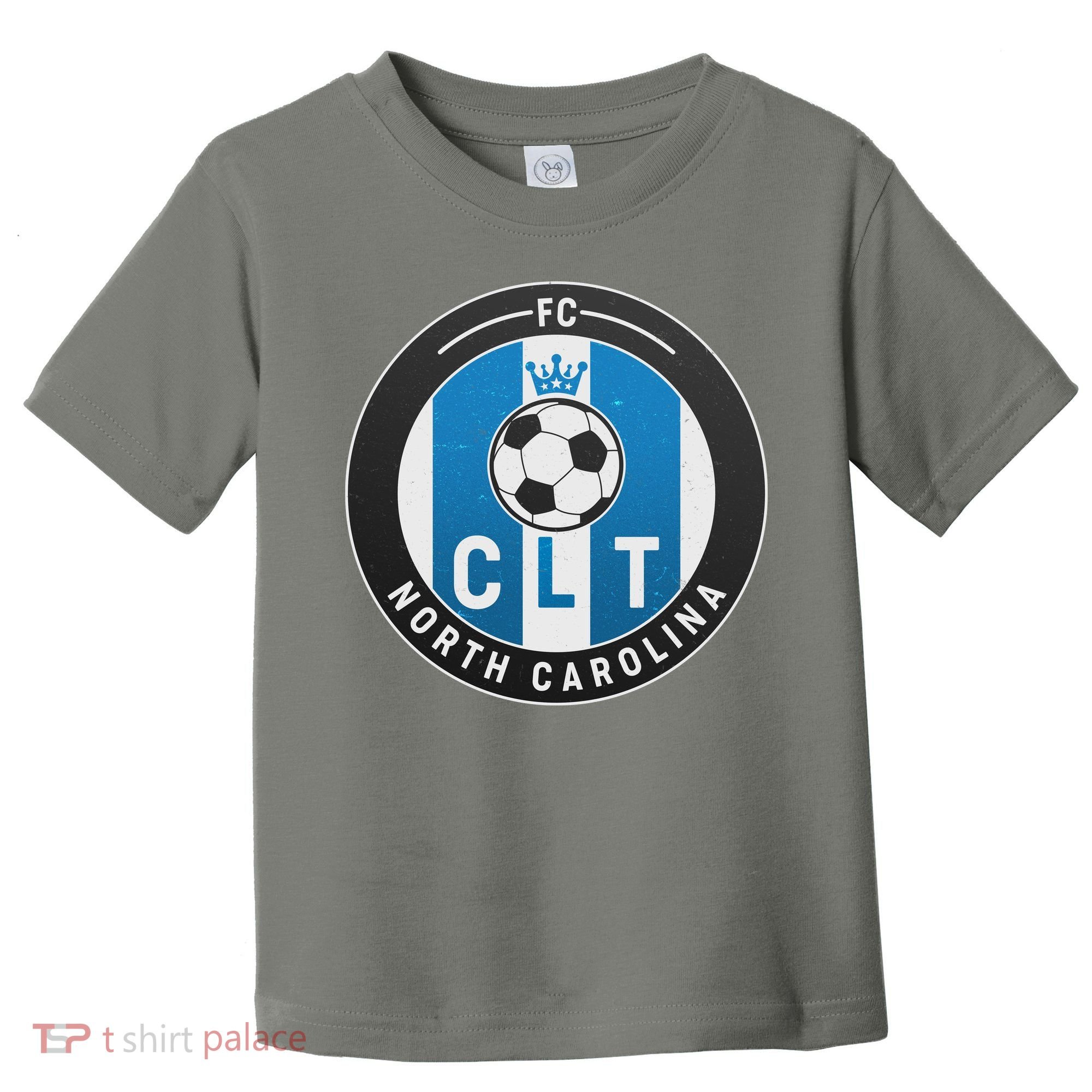 Distressed Charlotte North Carolina CLT Soccer Jersey Toddler T-Shirt