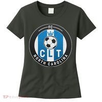Distressed Charlotte North Carolina CLT Soccer Jersey Women's T-Shirt thumb 0