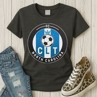 Distressed Charlotte North Carolina CLT Soccer Jersey Women's T-Shirt thumb 3