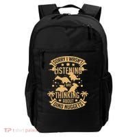 Dino Chicken Nugget Dinosaur Nugs Veggie Funny Backpack thumb 0