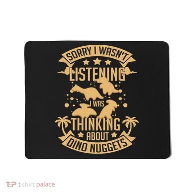Dino Chicken Nugget Dinosaur Nugs Veggie Funny Mousepad