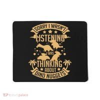 Dino Chicken Nugget Dinosaur Nugs Veggie Funny Mousepad thumb 0
