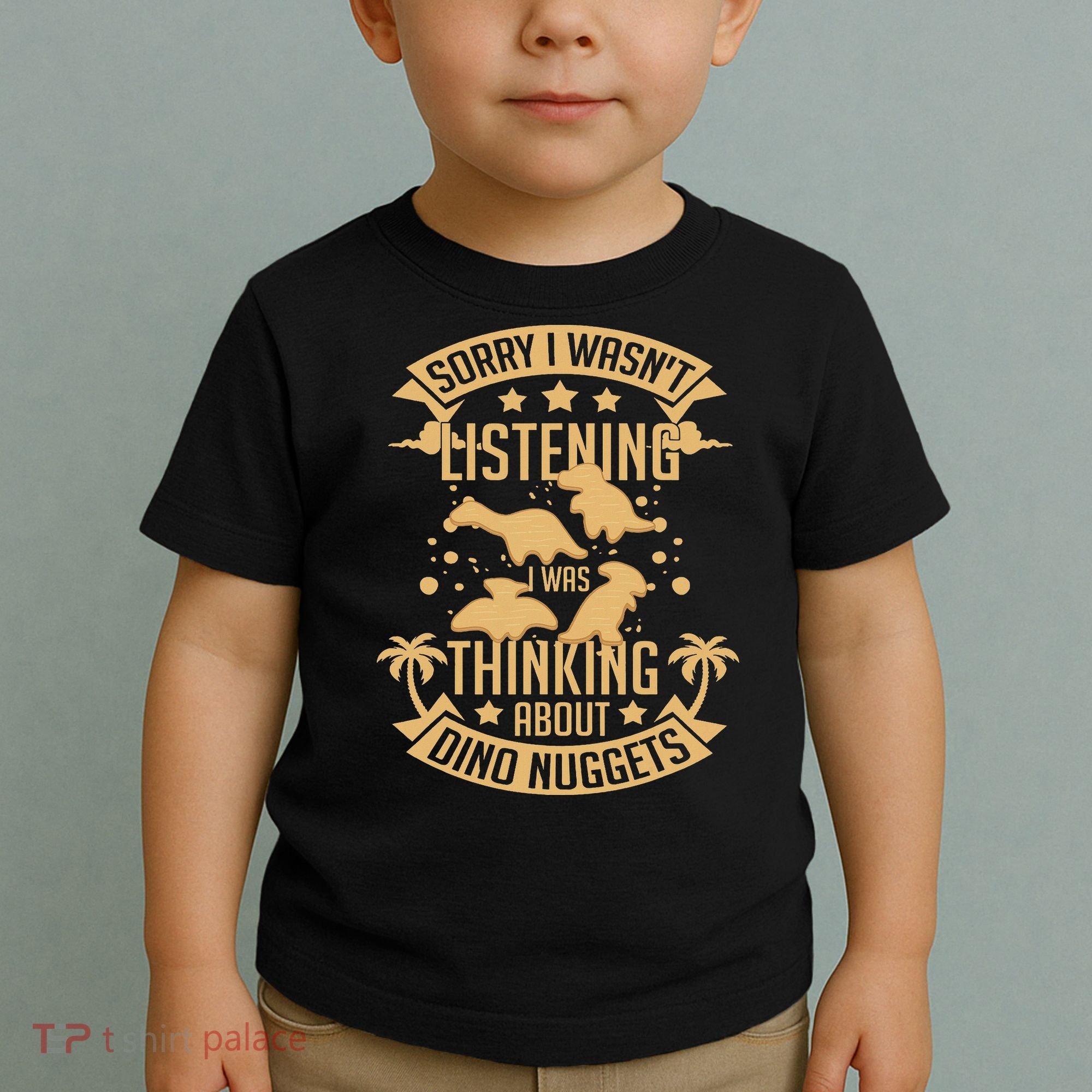 Dino Chicken Nugget Dinosaur Nugs Veggie Funny Toddler T-Shirt