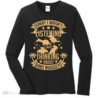 Dino Chicken Nugget Dinosaur Nugs Veggie Funny Women's Long Sleeve Shirt thumb 0