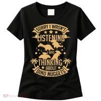 Dino Chicken Nugget Dinosaur Nugs Veggie Funny Women's T-Shirt thumb 0