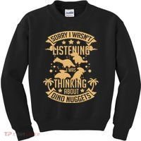 Dino Chicken Nugget Dinosaur Nugs Veggie Funny Kids Sweatshirt thumb 0
