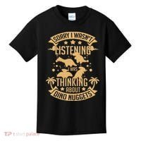 Dino Chicken Nugget Dinosaur Nugs Veggie Funny Kids T-Shirt thumb 0