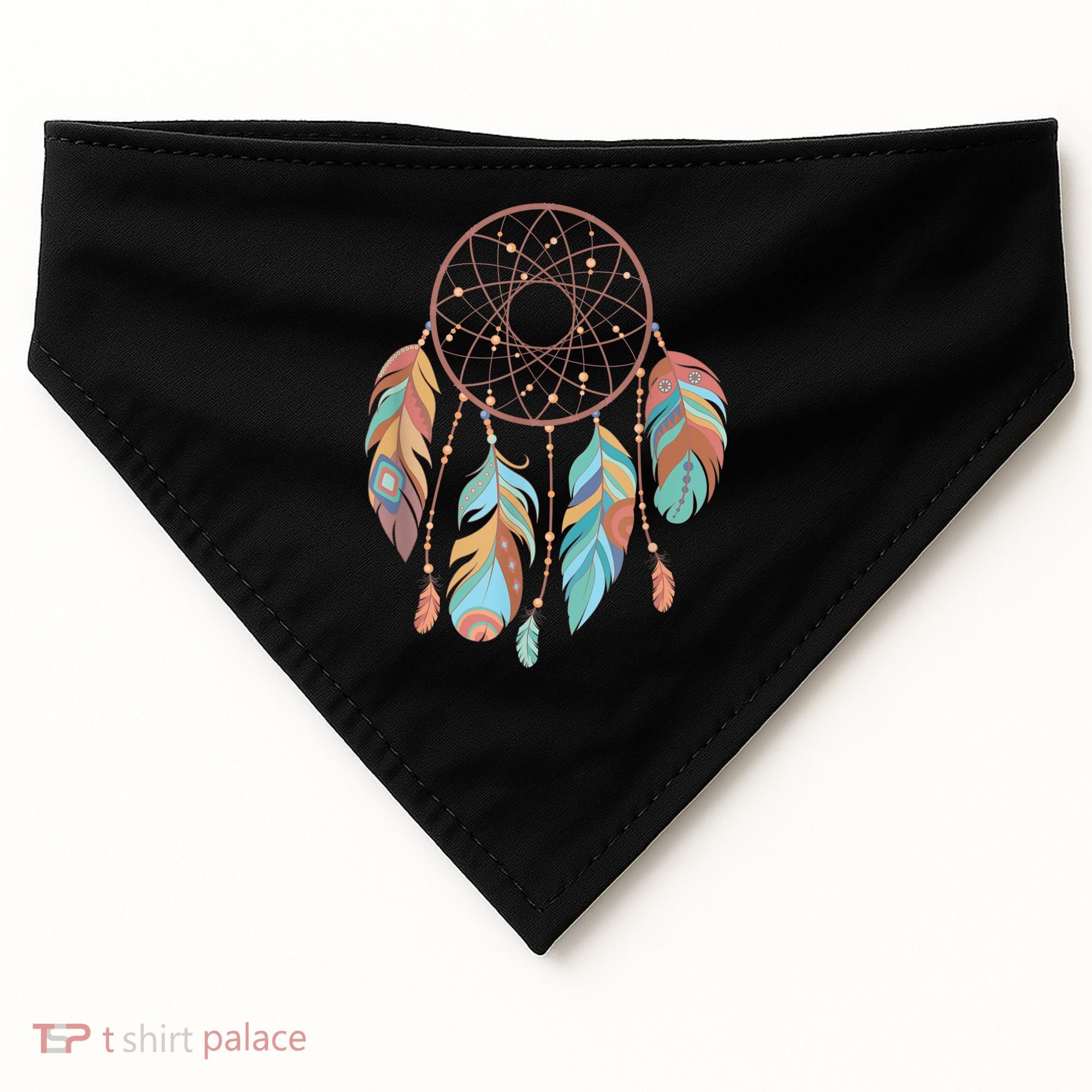 Dream Catcher Native American Feathers Tribal Dreamcatcher USA-Made Doggie Bandana