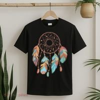 Dream Catcher Native American Feathers Tribal Dreamcatcher T-Shirt thumb 2