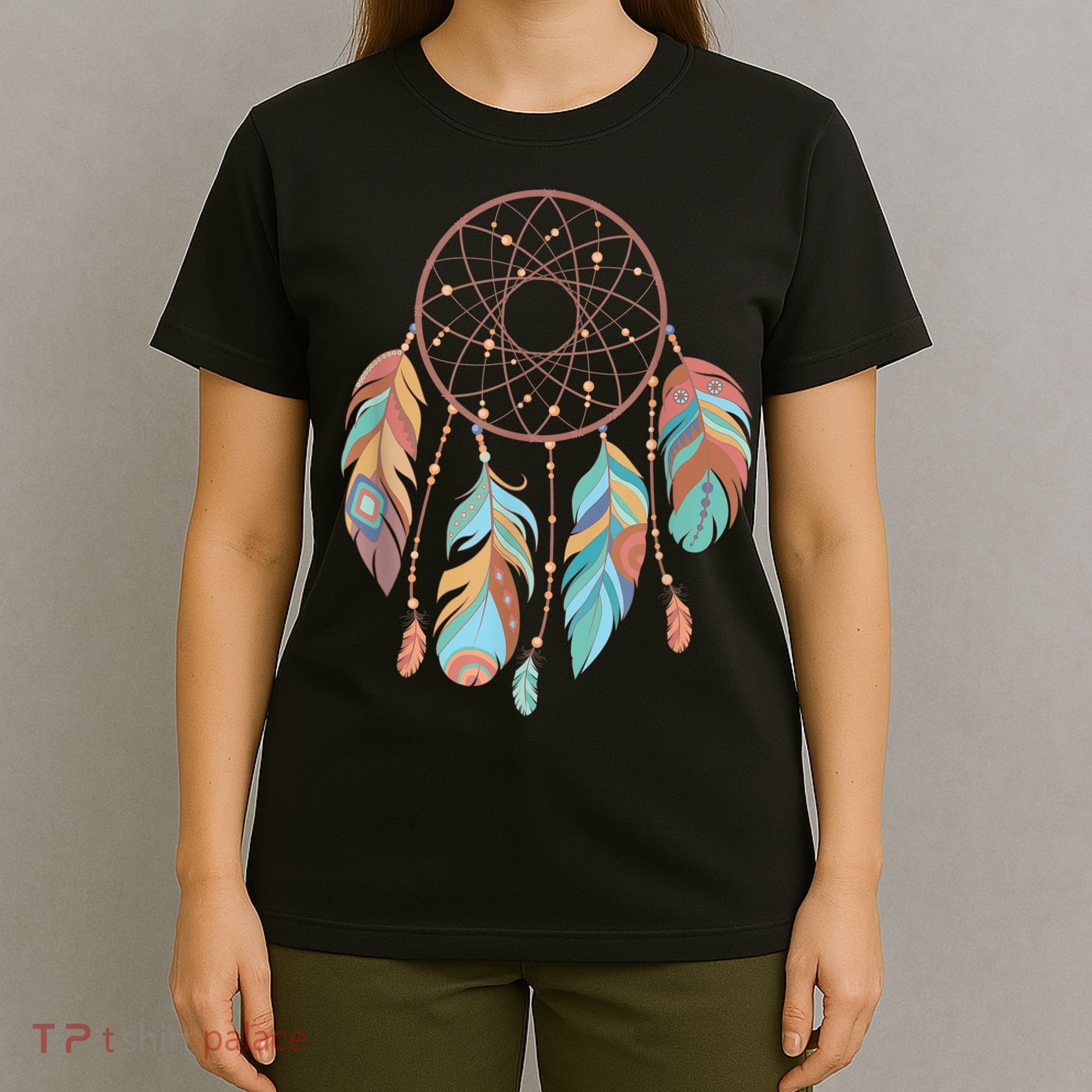 Dream Catcher Native American Feathers Tribal Dreamcatcher T-Shirt