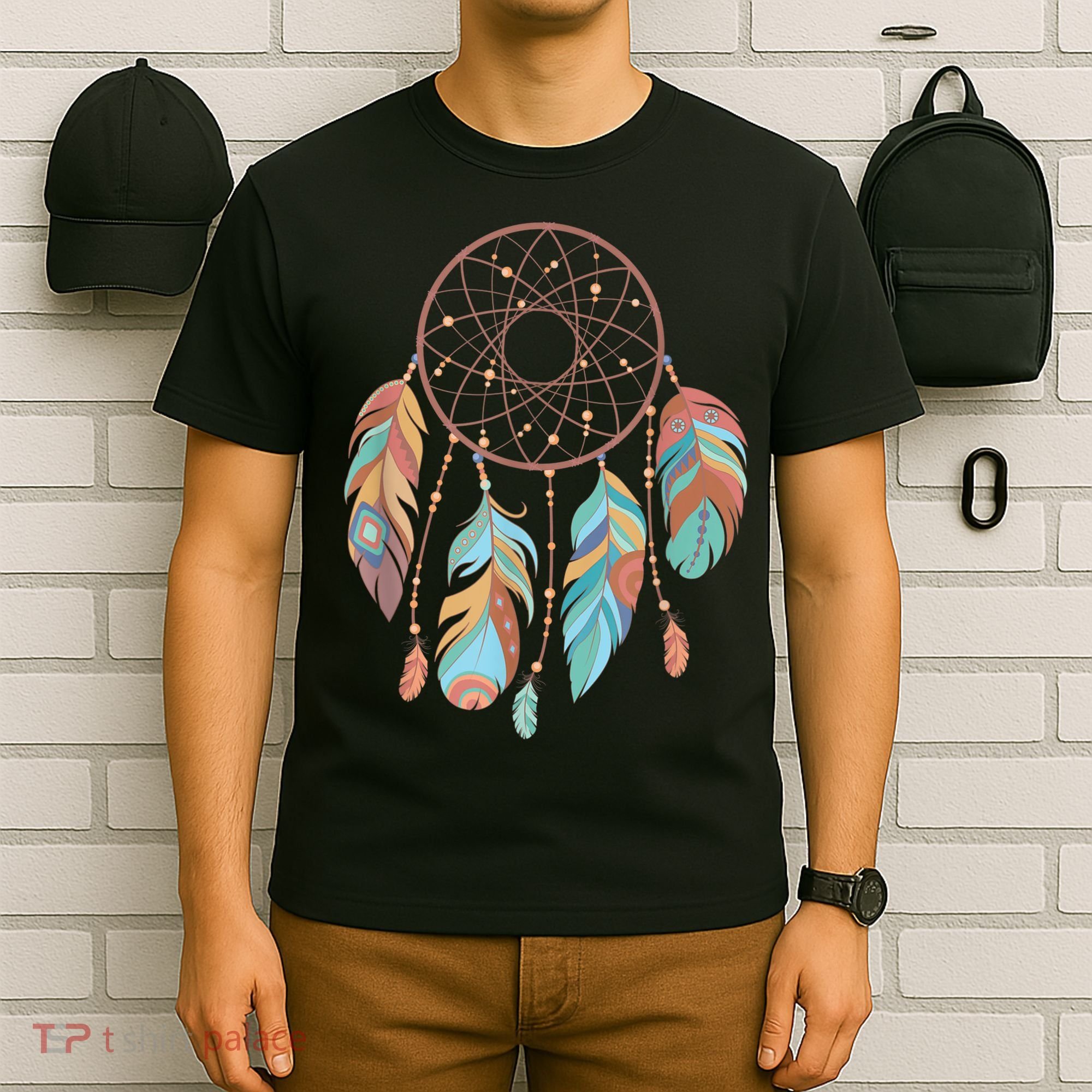 Dream Catcher Native American Feathers Tribal Dreamcatcher T-Shirt