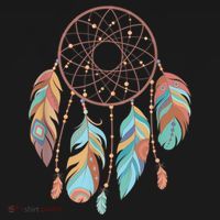 Dream Catcher Native American Feathers Tribal Dreamcatcher T-Shirt thumb 7