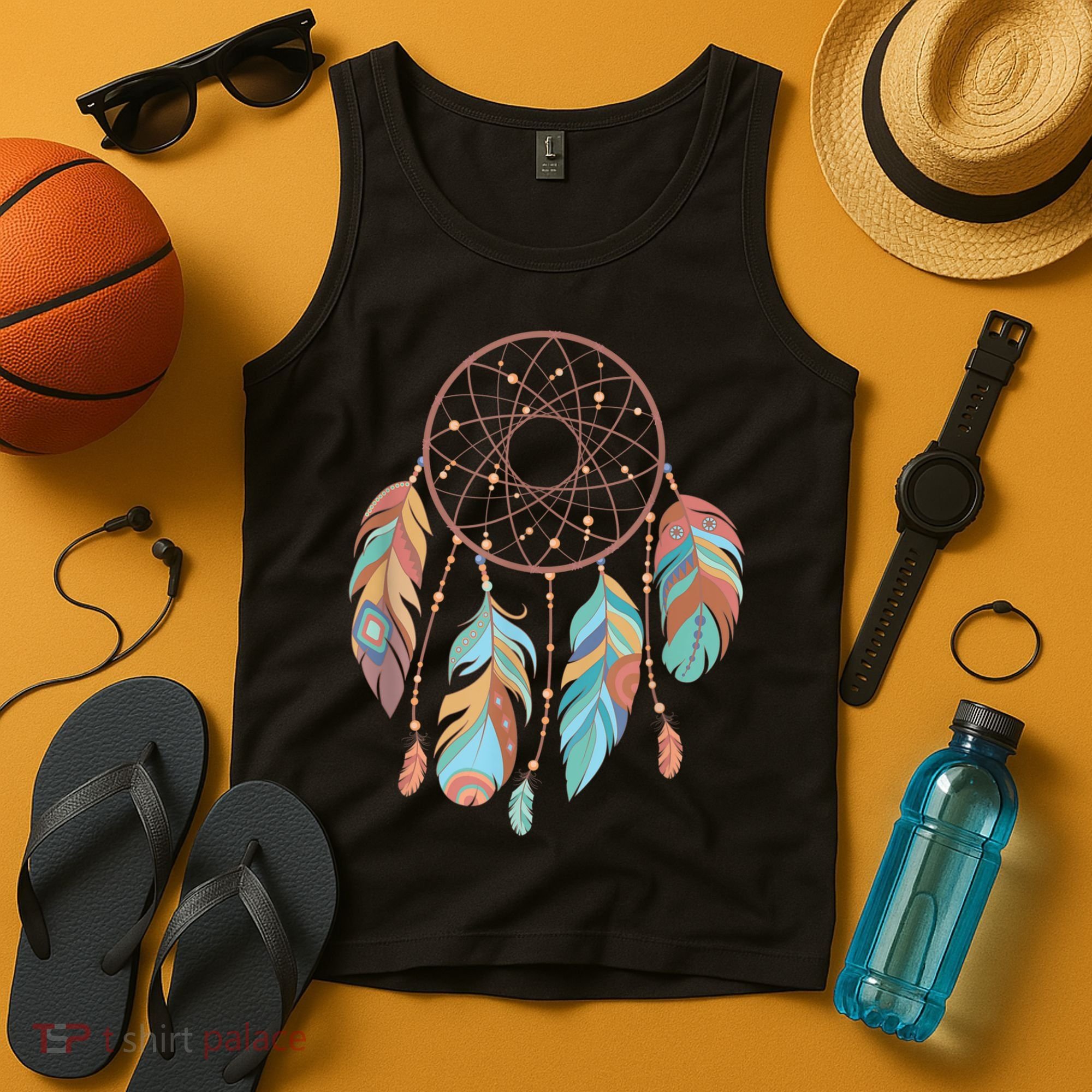 Dream Catcher Native American Feathers Tribal Dreamcatcher Tank Top