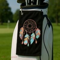 Dream Catcher Native American Feathers Tribal Dreamcatcher Golf Towel thumb 2