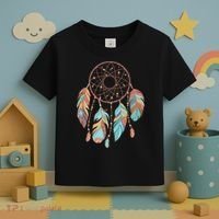 Dream Catcher Native American Feathers Tribal Dreamcatcher Toddler T-Shirt thumb 3