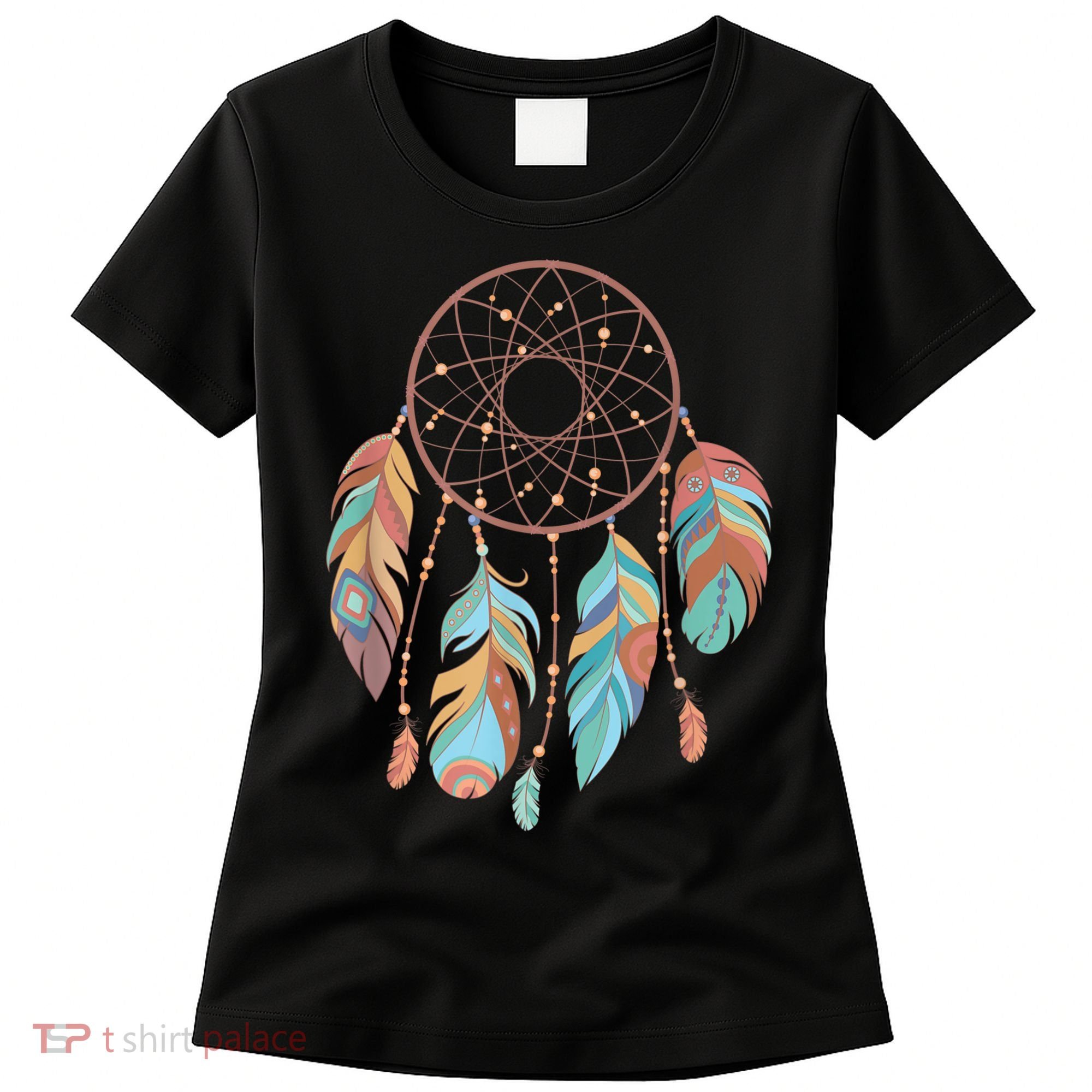 Dream Catcher Native American Feathers Tribal Dreamcatcher Women's T-Shirt