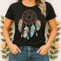 Dream Catcher Native American Feathers Tribal Dreamcatcher Women's T-Shirt thumb 2