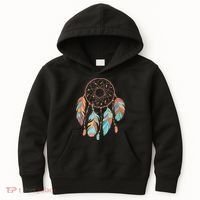 Dream Catcher Native American Feathers Tribal Dreamcatcher Kids Hoodie thumb 0