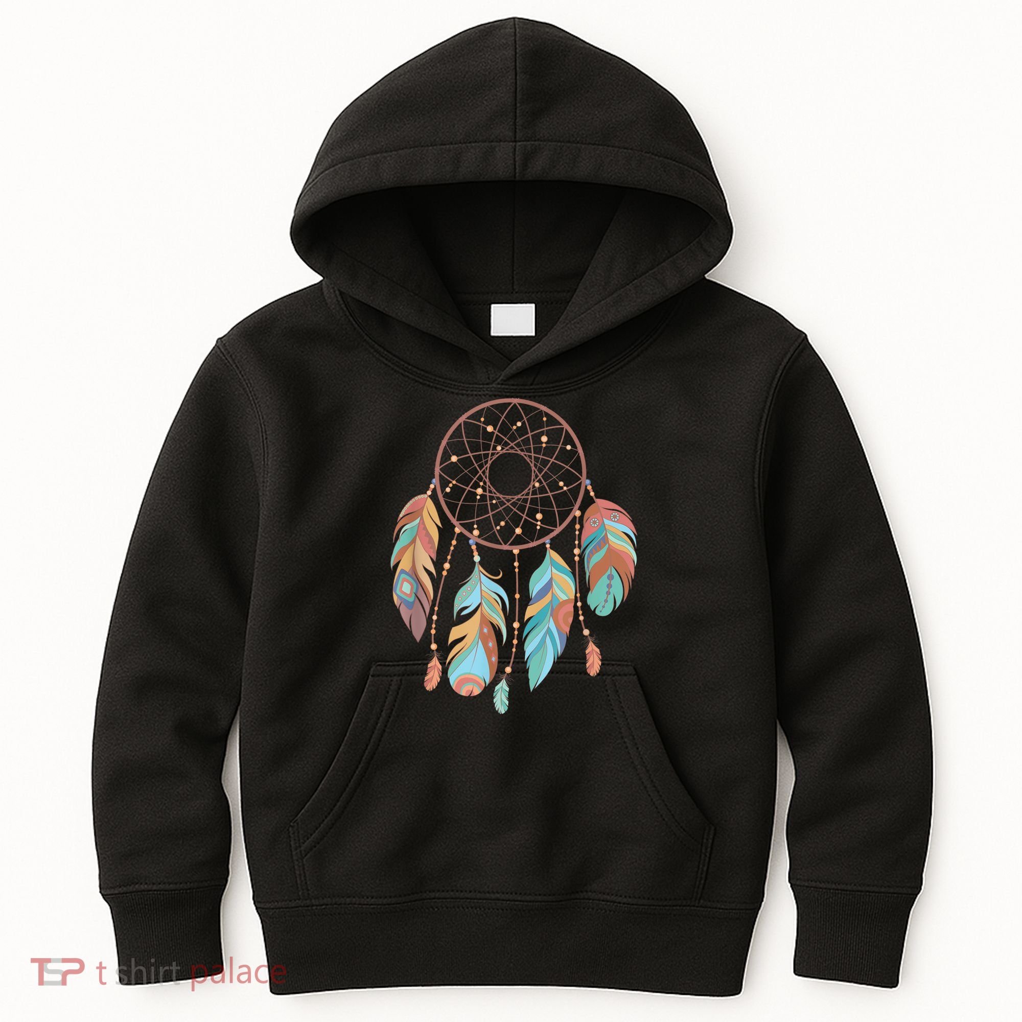 Dream Catcher Native American Feathers Tribal Dreamcatcher Kids Hoodie