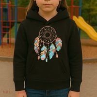 Dream Catcher Native American Feathers Tribal Dreamcatcher Kids Hoodie thumb 3