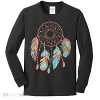 Dream Catcher Native American Feathers Tribal Dreamcatcher Kids Long Sleeve Shirt thumb 0