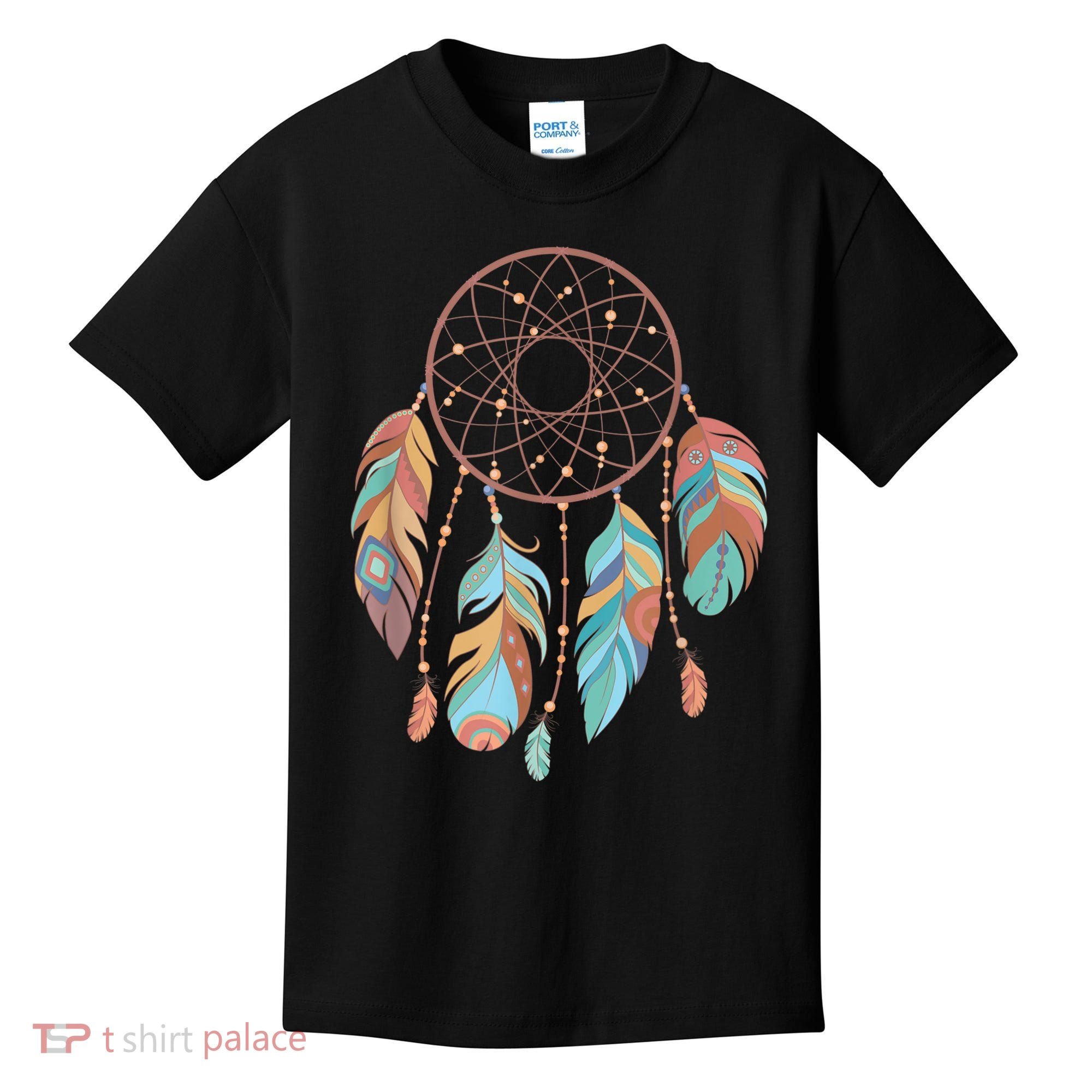 Dream Catcher Native American Feathers Tribal Dreamcatcher Kids T-Shirt