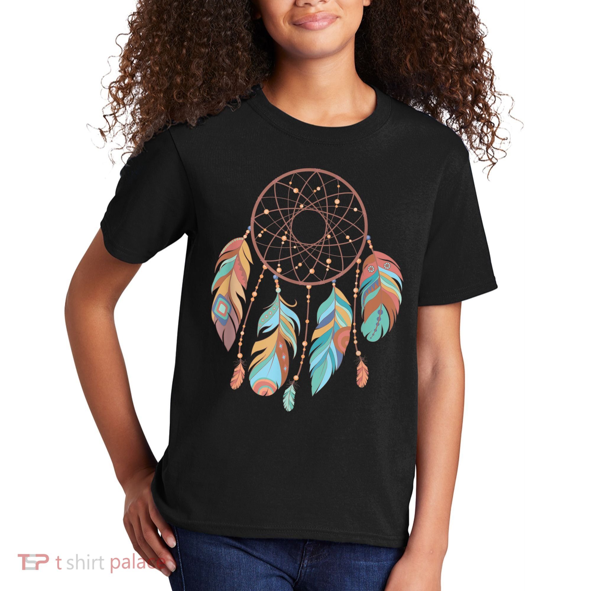 Dream Catcher Native American Feathers Tribal Dreamcatcher Kids T-Shirt