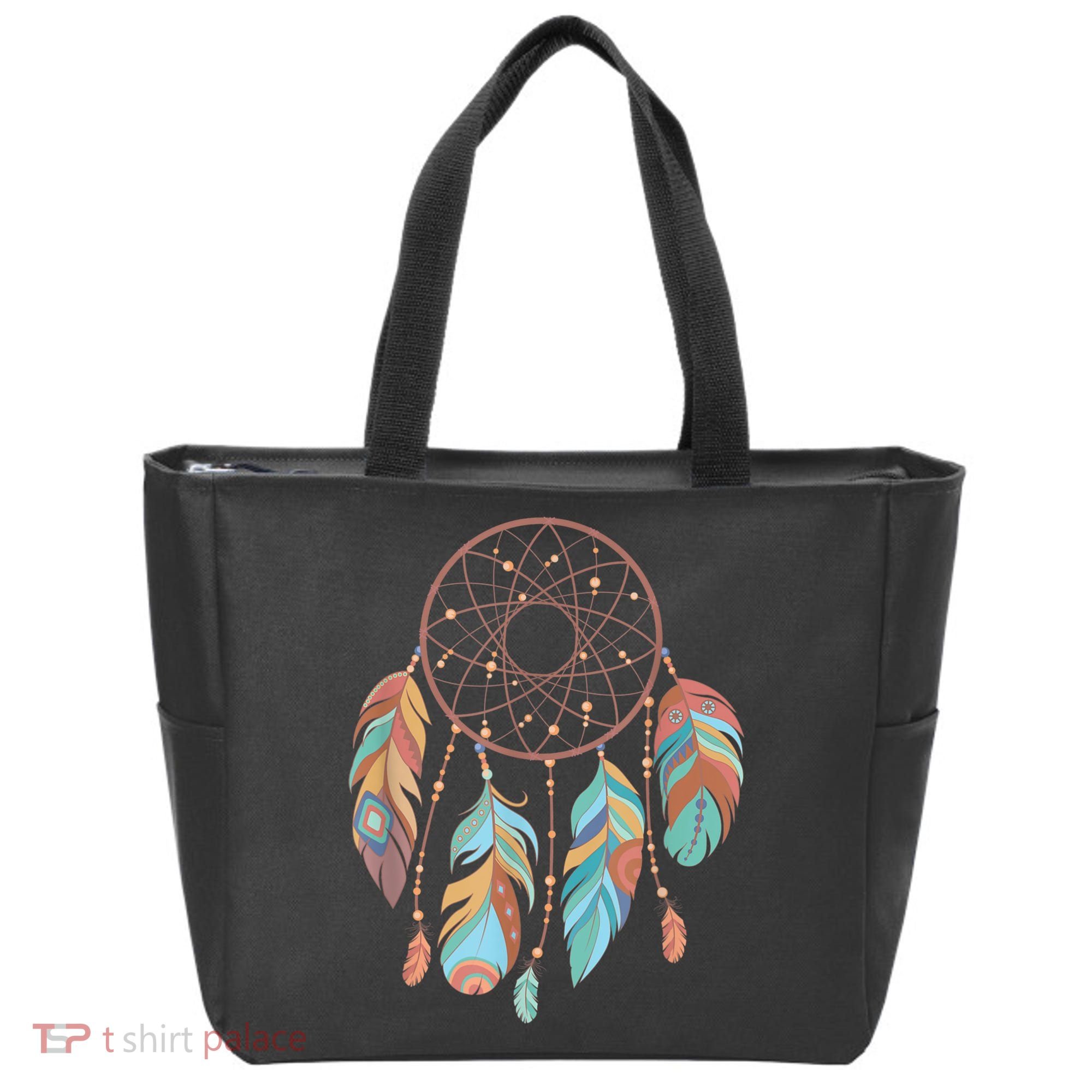 Dream Catcher Native American Feathers Tribal Dreamcatcher Tote Bag