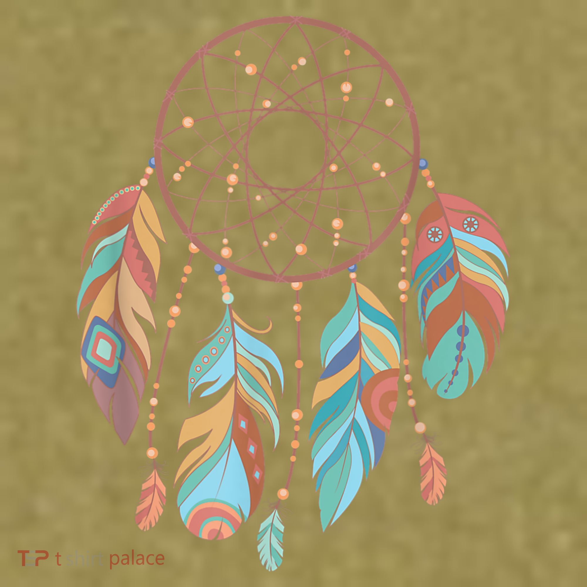 Dream Catcher Native American Feathers Tribal Dreamcatcher Garment-Dyed Women's Muscle Tee