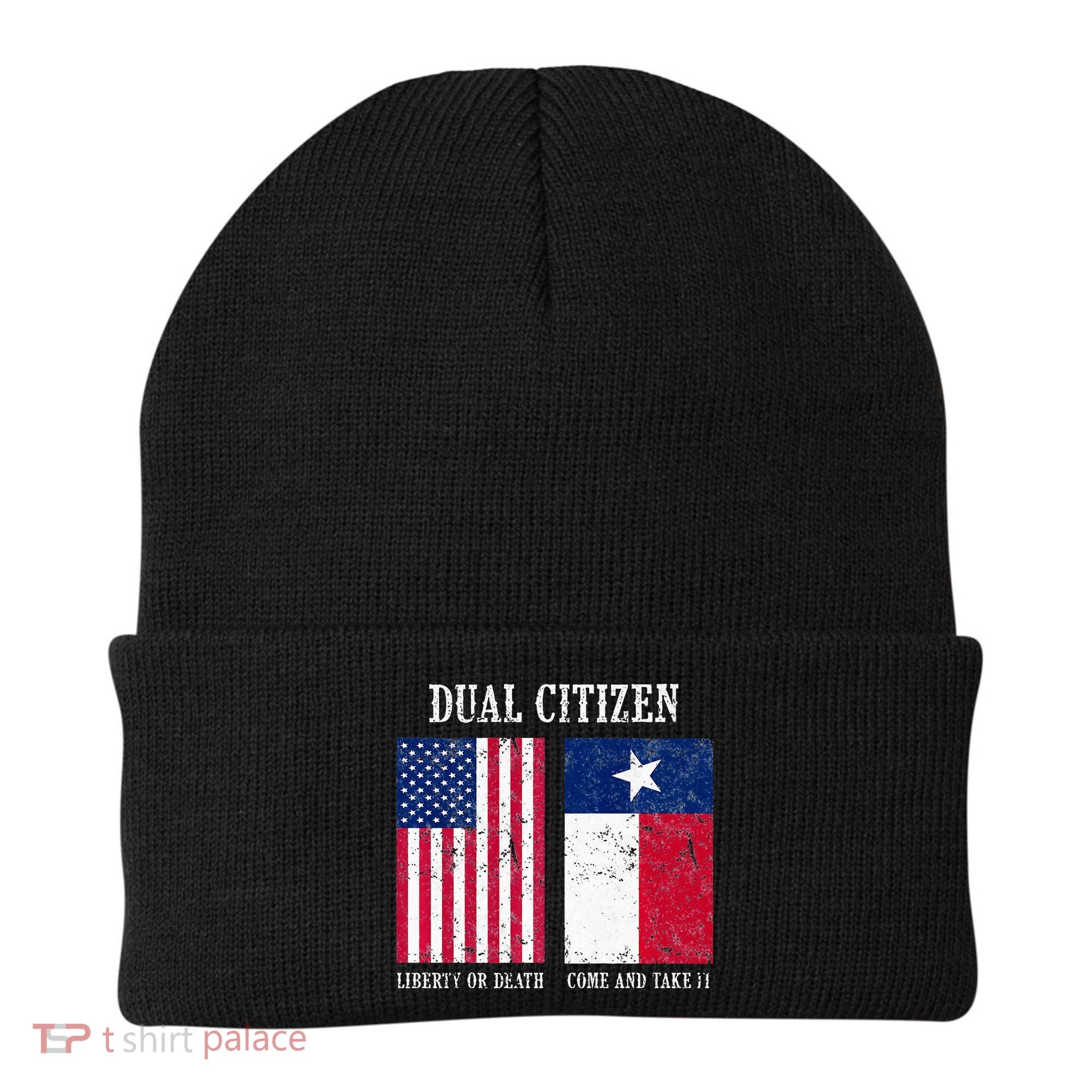 Dual Citizen Of The Usa And Texas Pride Beanie