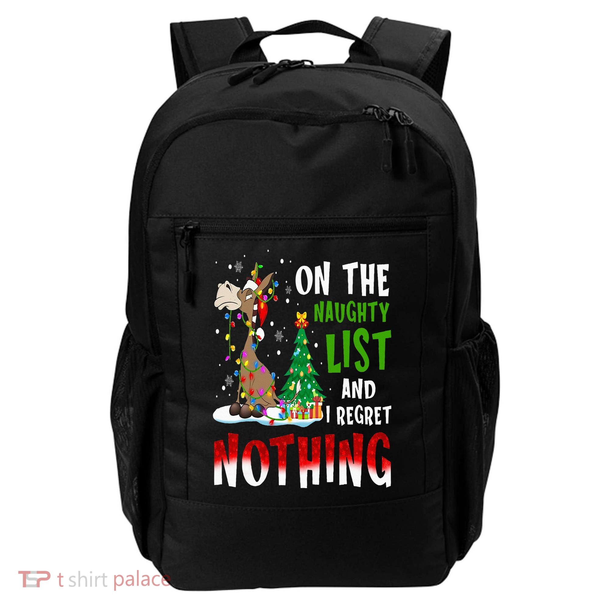 Donkey Christmas On The Naughty List And I Regret Nothing Backpack