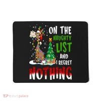 Donkey Christmas On The Naughty List And I Regret Nothing Mousepad thumb 0