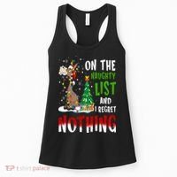Donkey Christmas On The Naughty List And I Regret Nothing Women's Tank Top thumb 0