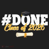 #Done Class Of 2026 Senior Grad Graduation Women's Sweatshirt thumb 2