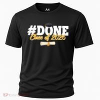 #Done Class Of 2026 Senior Grad Graduation Cooling Performance Crew T-Shirt thumb 0