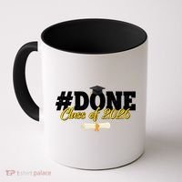 #Done Class Of 2026 Senior Grad Graduation Coffee Mug thumb 0