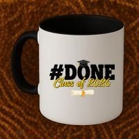 #Done Class Of 2026 Senior Grad Graduation Coffee Mug thumb 2