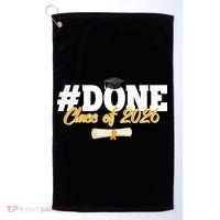 #Done Class Of 2026 Senior Grad Graduation Golf Towel thumb 0