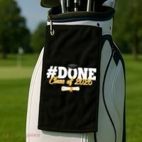 #Done Class Of 2026 Senior Grad Graduation Golf Towel thumb 2