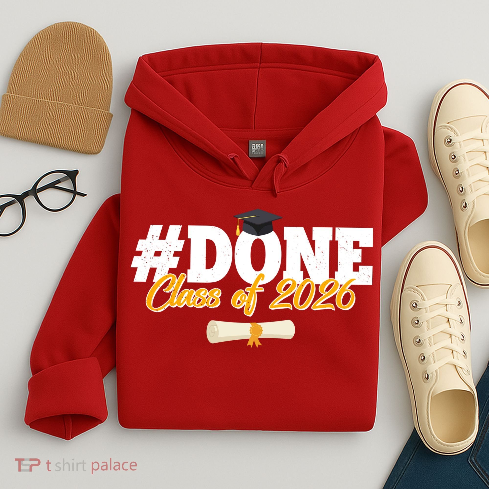 #Done Class Of 2026 Senior Grad Graduation Hoodie