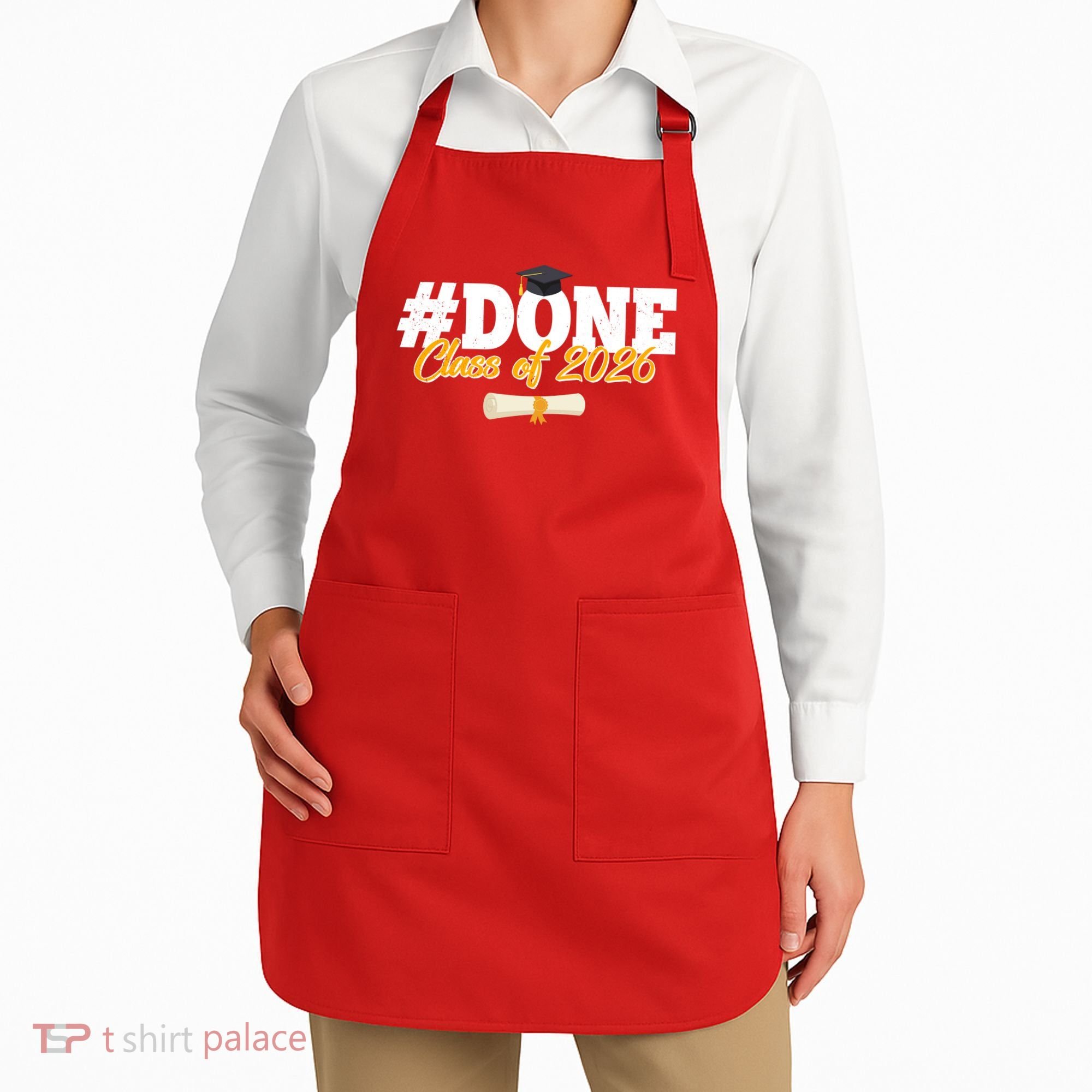 #Done Class Of 2026 Senior Grad Graduation Apron