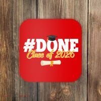 #Done Class Of 2026 Senior Grad Graduation Coaster thumb 0