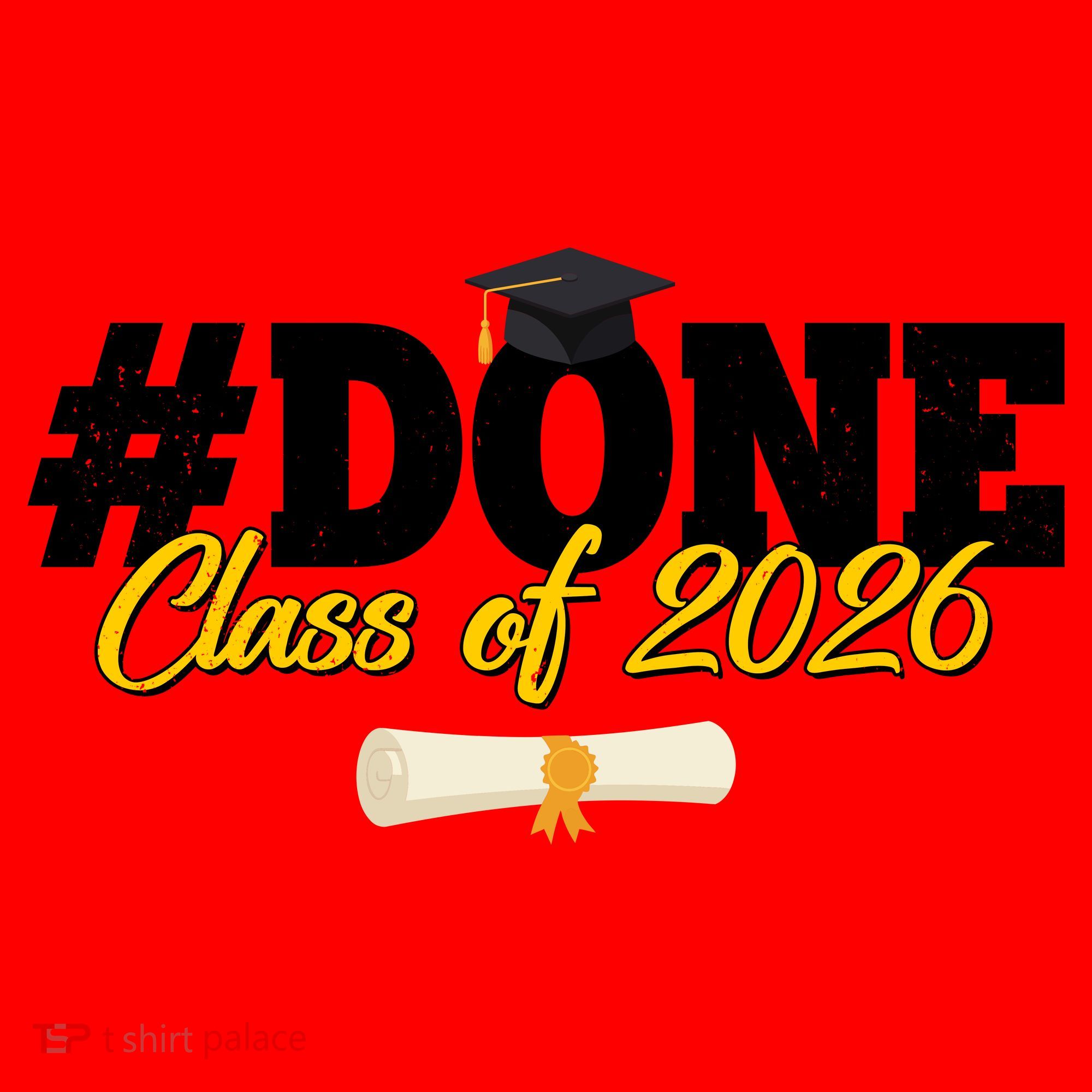 #Done Class Of 2026 Senior Grad Graduation Santa Hat