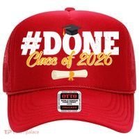 #Done Class Of 2026 Senior Grad Graduation Hat thumb 0