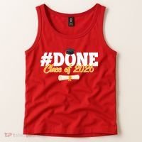 #Done Class Of 2026 Senior Grad Graduation Tank Top thumb 2