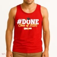 #Done Class Of 2026 Senior Grad Graduation Tank Top thumb 3