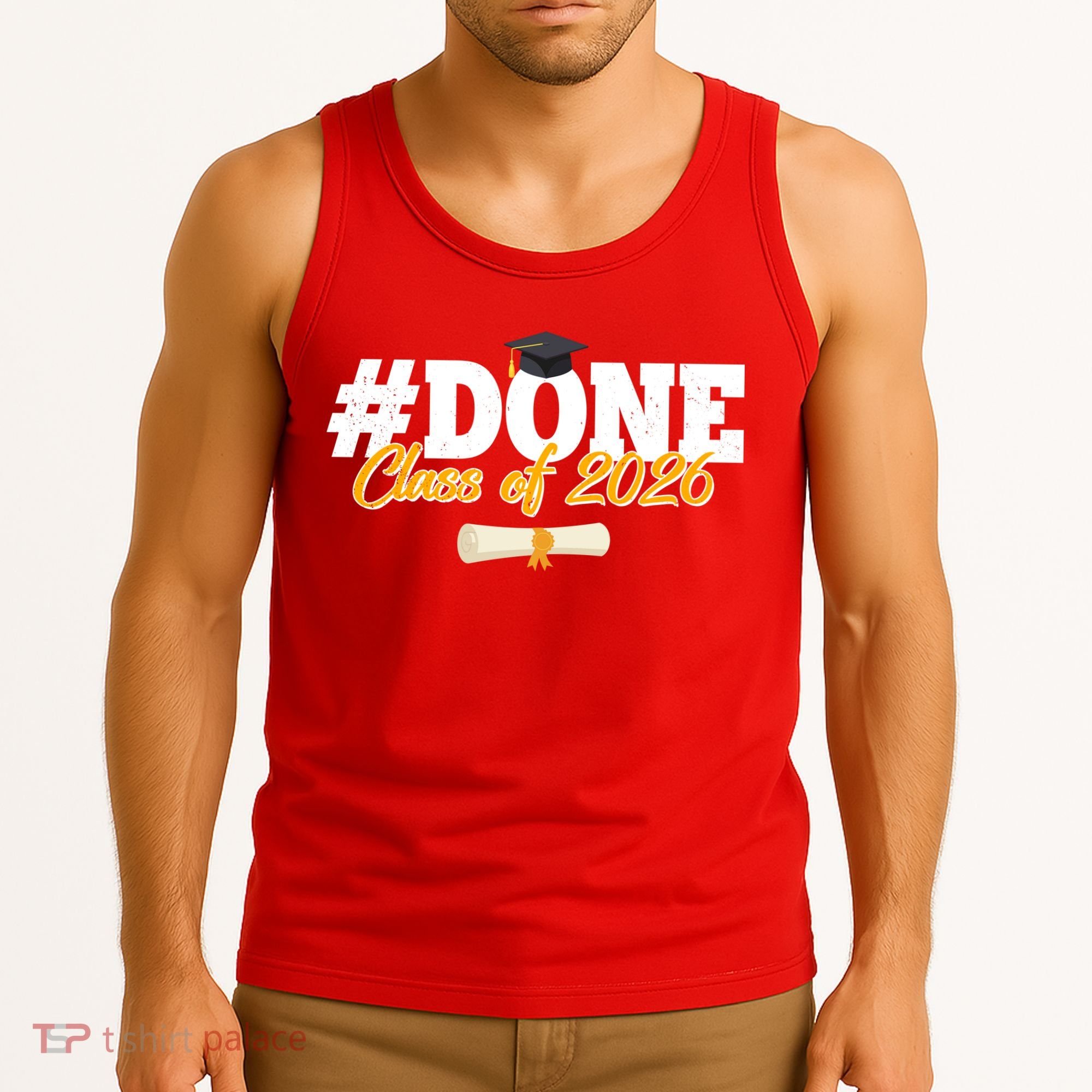 #Done Class Of 2026 Senior Grad Graduation Tank Top
