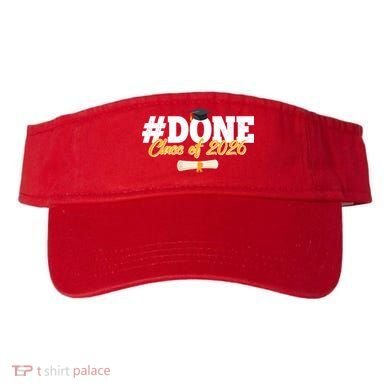 #Done Class Of 2026 Senior Grad Graduation Visor
